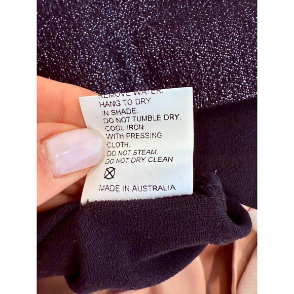 Bec & Bridge Black Starlights Metallic Mini Dress NWT - Size 6 - Picture 5 of 7